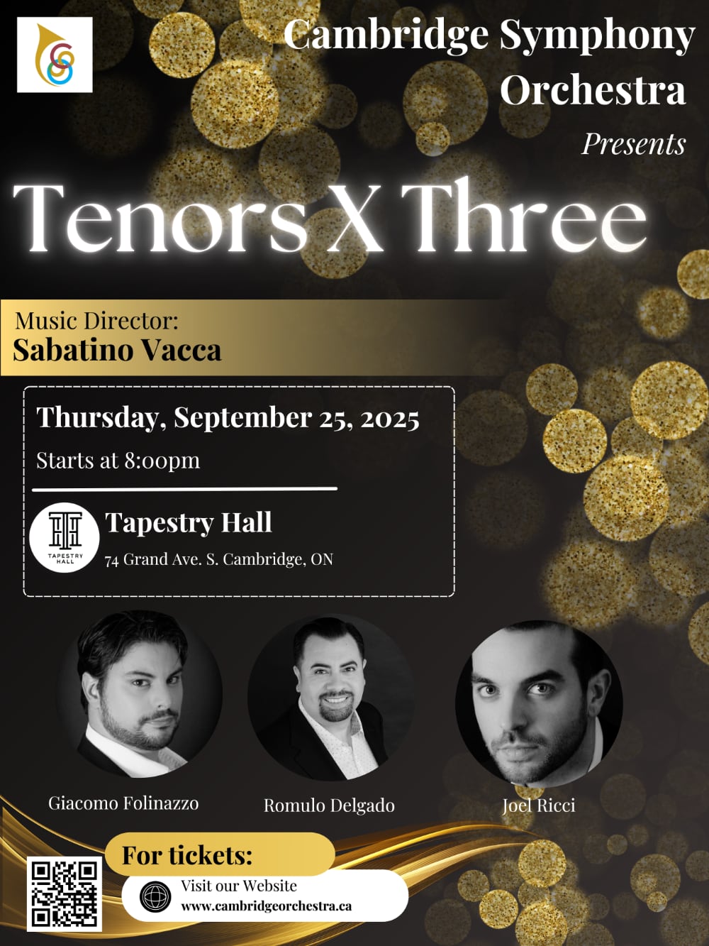 Tenors X Three, featuring Romulo Delgado